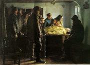Michael Ancher den druknede painting